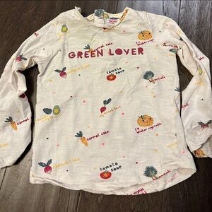 ZARA HTF Green Lover Kids Long Sleeve Shirt